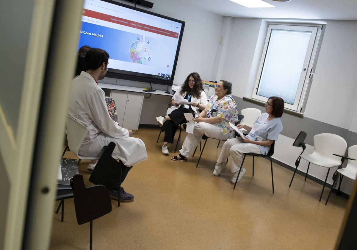 El equipo médico que atiende el AdCOM en el Hospital Gregorio Marañón