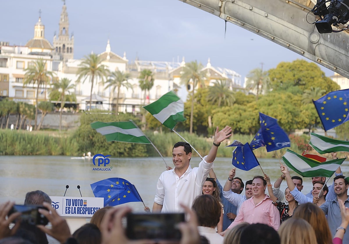 Juanma Moreno pide la movilización de los andaluces para que el PP gane ...