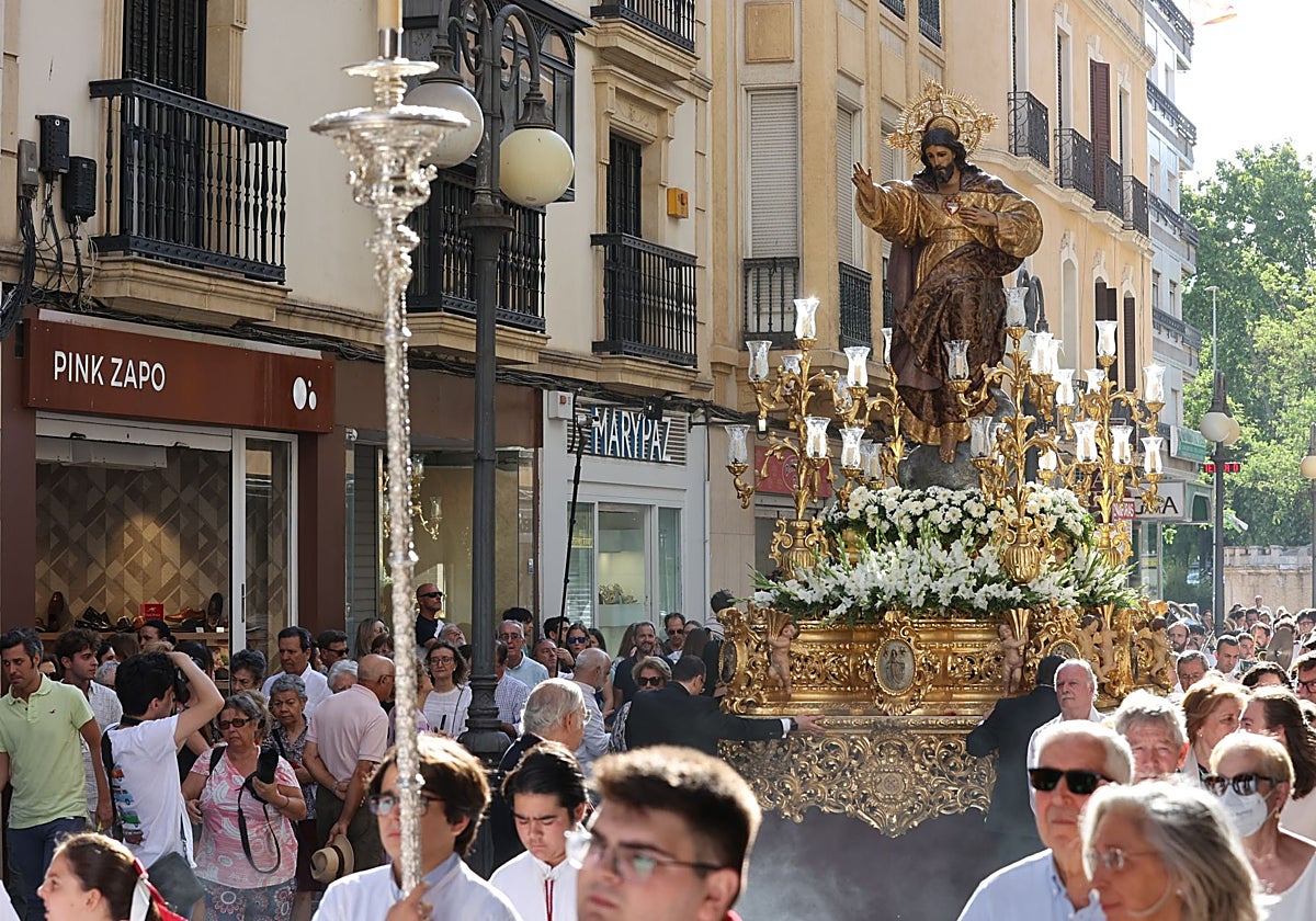 El Sagrado Corazón de Jesús, en su procesión del sábado