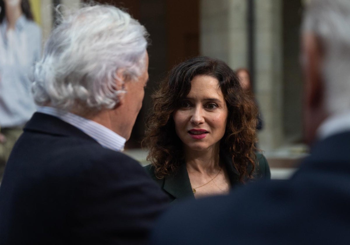 La presidenta de la Comunidad de Madrid, Isabel Díaz Ayuso, este lunes