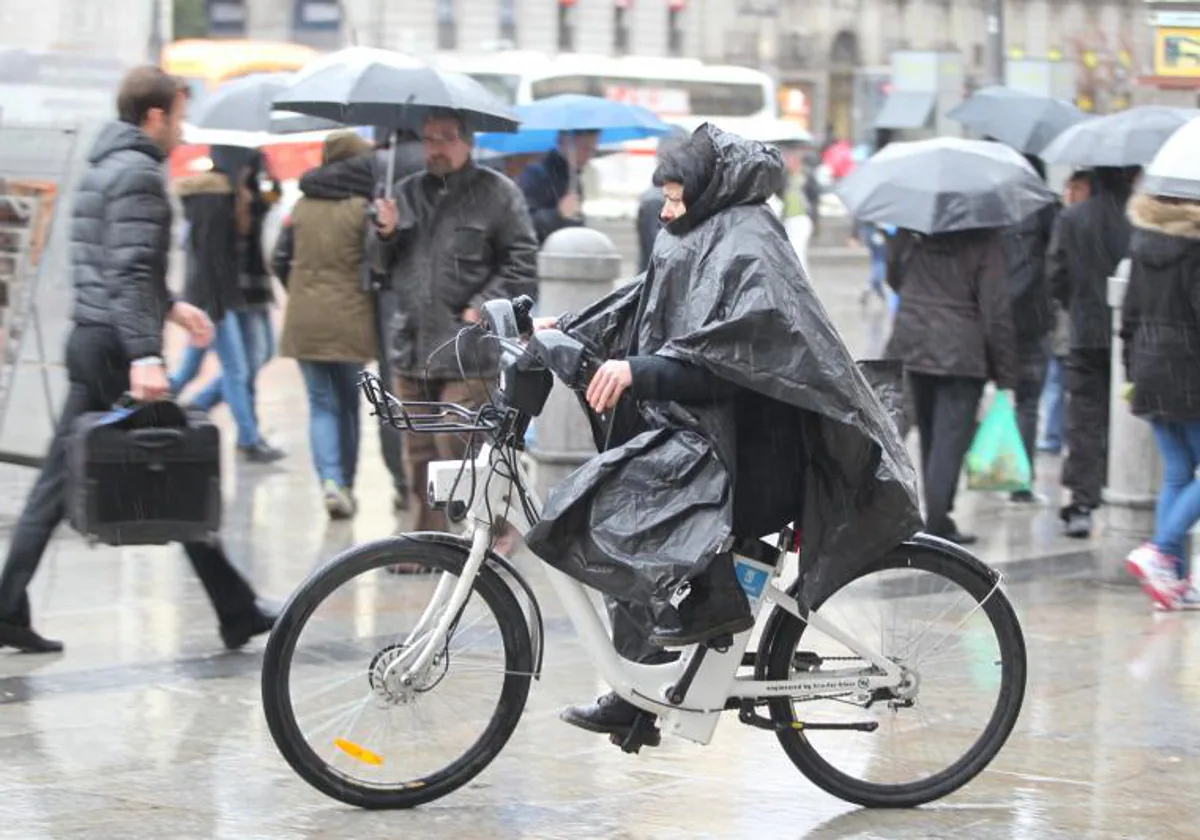 Lluvia en Madrid