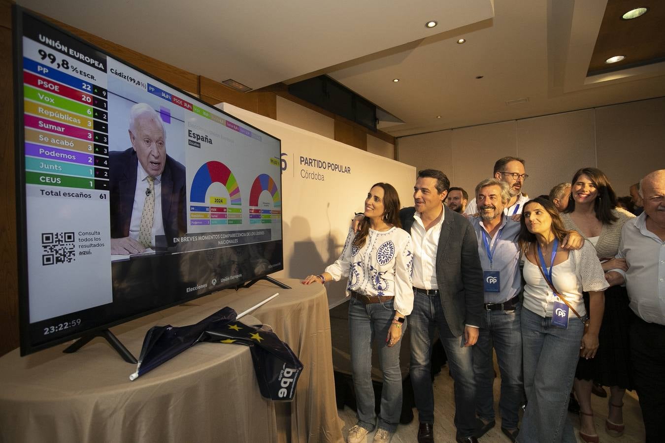 Las imágenes de la celebración del PP por su victoria en Córdoba