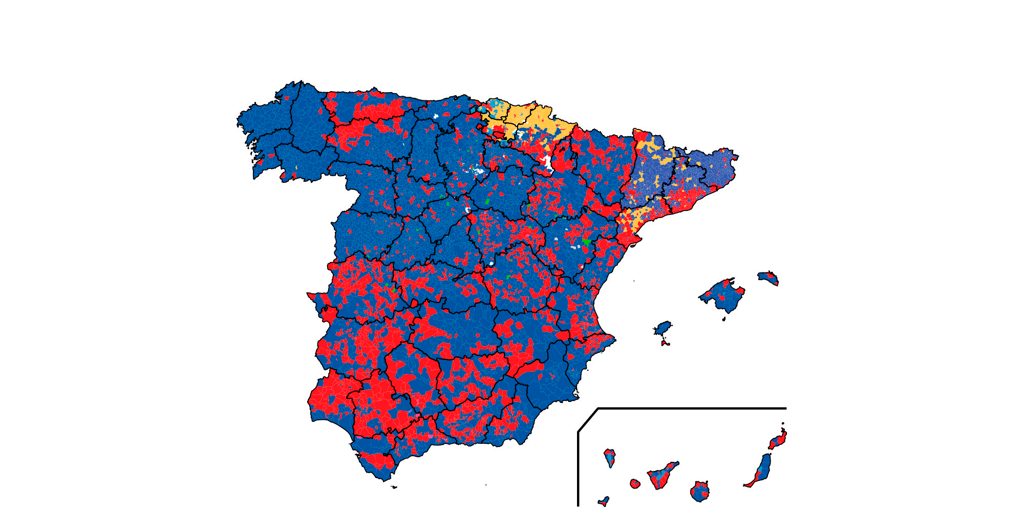 Mapa | Los resultados de las elecciones europeas 2024, calle a calle