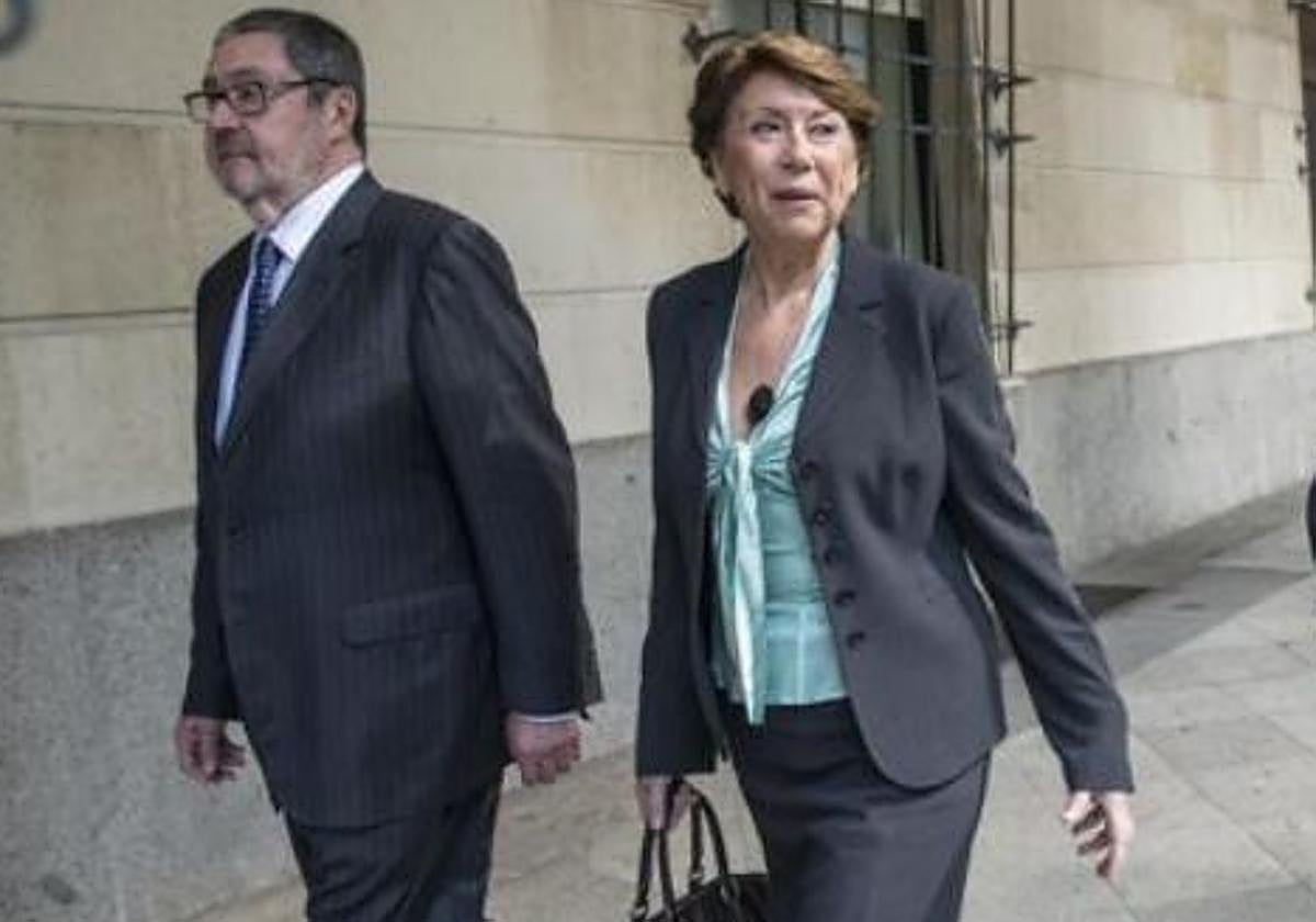 Magdalena Álvarez, durante el procedimiento judicial de los ERE