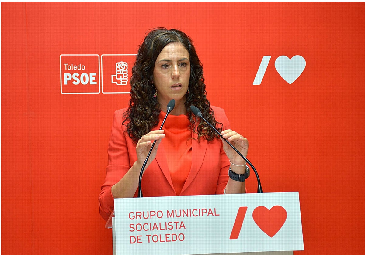 Noelia de la Cruz, portavoz del PSOE en el Ayuntamiento