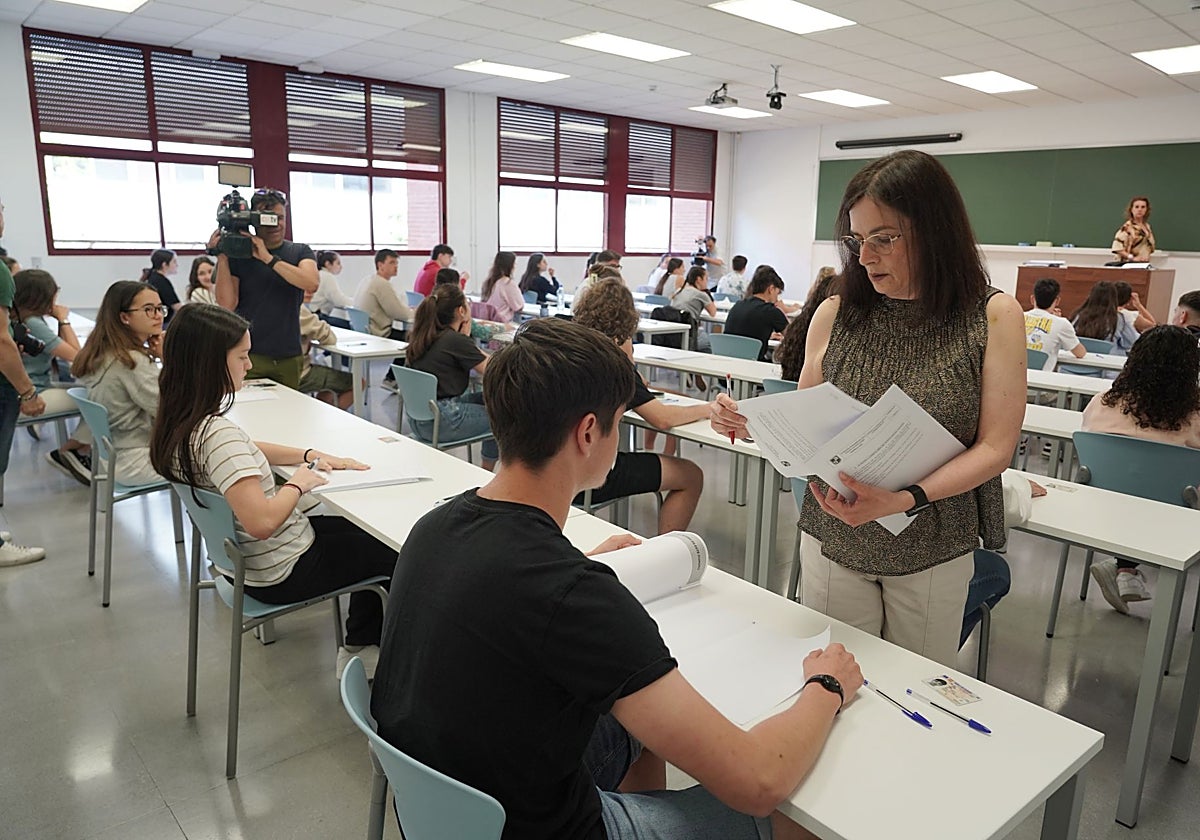 Exámenes de la EBAU en la Universidad de Valladolid