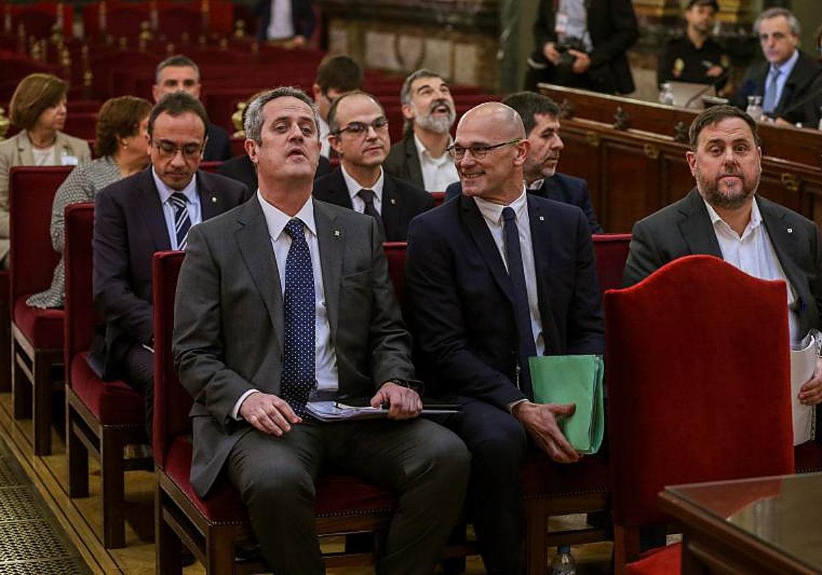 El banquillo de acusados en el juicio del 'procés'