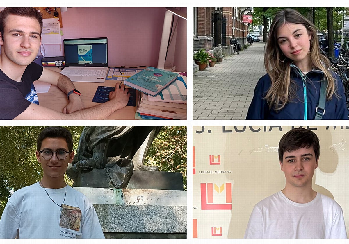 Rodrigo Puras, Sofía García, Andrés Martínez y Miguel Mudarra, los alumnos con las calificaciones más altas en la EBAU en Castilla y León