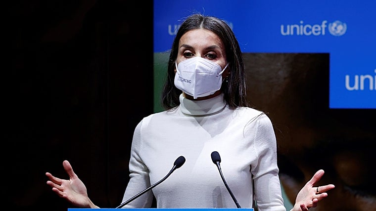 Doña Letizia presidió el acto central del 75 aniversario de Unicef en el que se profundizó en el desafío para la infancia en la era pos-Covid-19