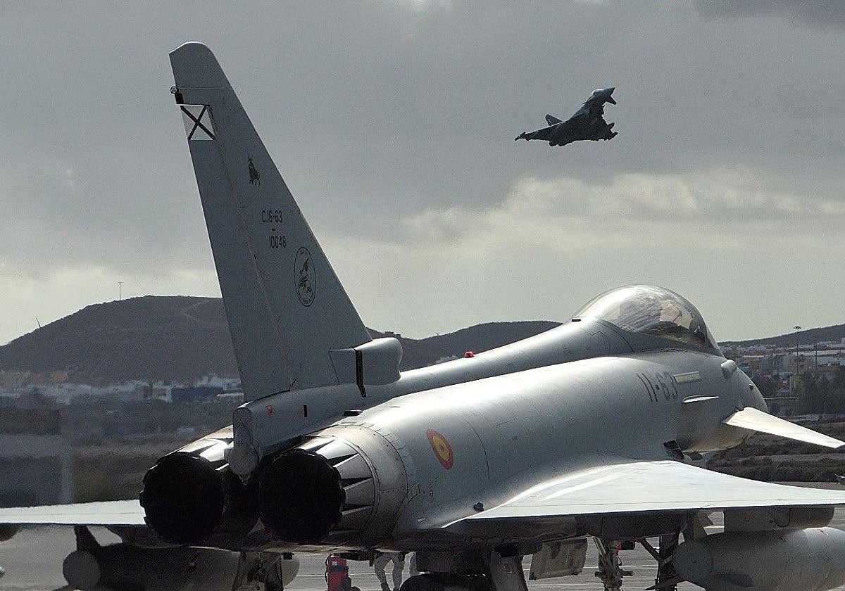 Eurofighter del Ala 11 en el ejercicio 'Eagle Eye'
