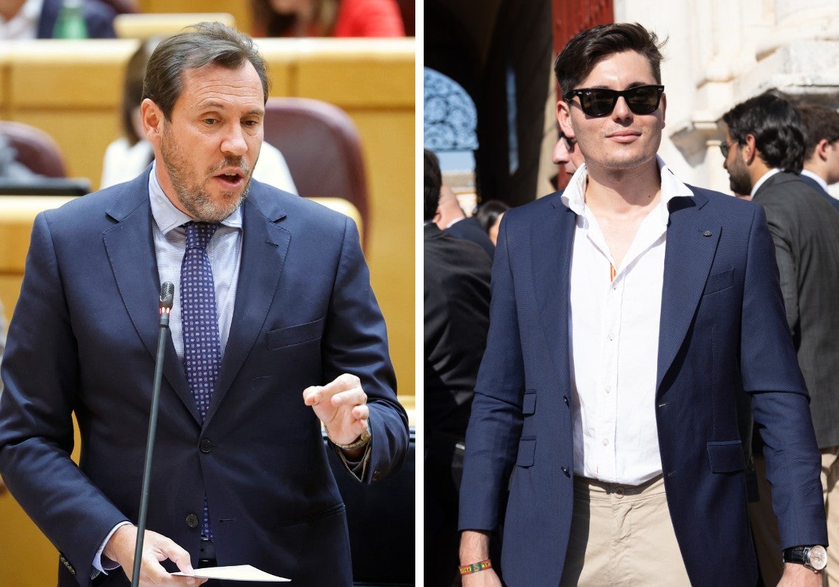 El ministro de Transportes, Óscar Puente y Vito Quiles, jefe de prensa de Se Acabó La Fiesta