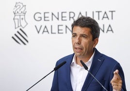Mazón tilda de «insulto» la financiación singular para Cataluña y desafía a Illa a «cambiarse los cromos»