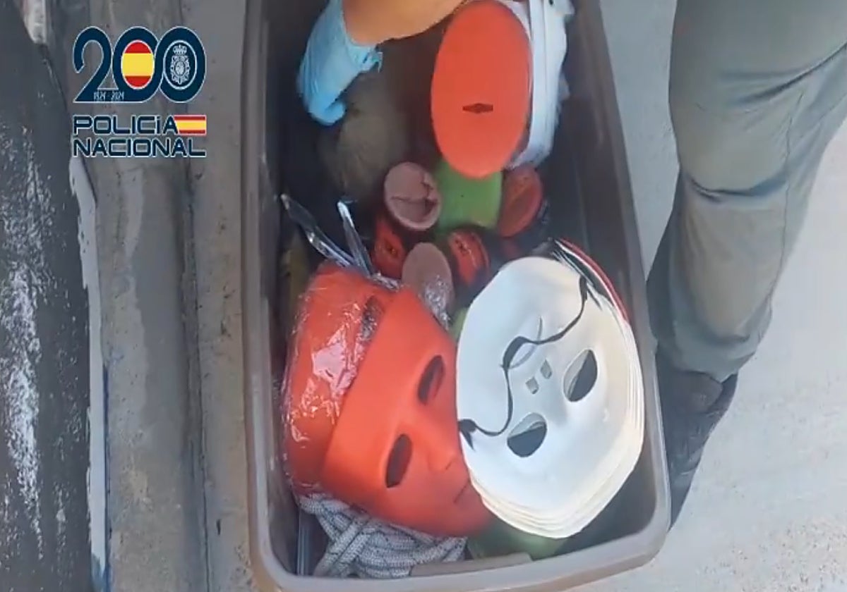 Elementos que el grupo delictivo utilizaba para extorsionar a empresarios