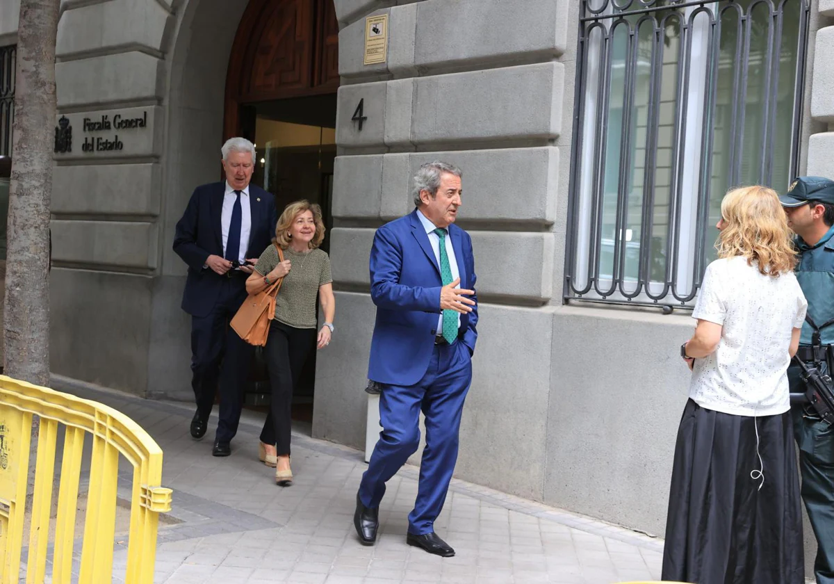 Los fiscales del 'procés' Fidel Cadena, Consuelo Madrigal y Javier Zaragoza,