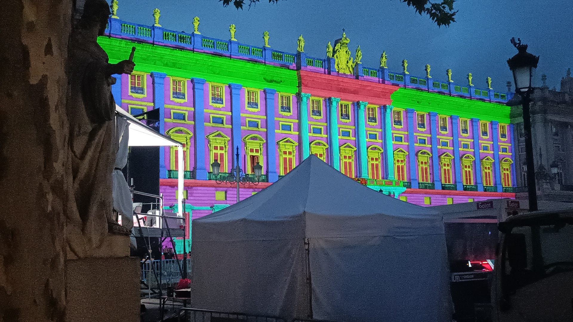 'Videomapping' sobre el palacio