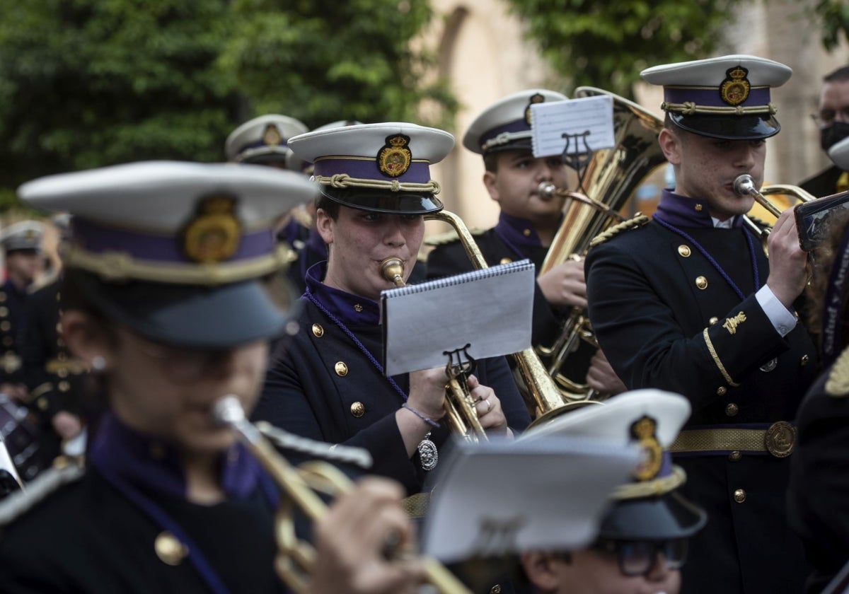 Músicos de la banda de los Gitanos de Sevilla