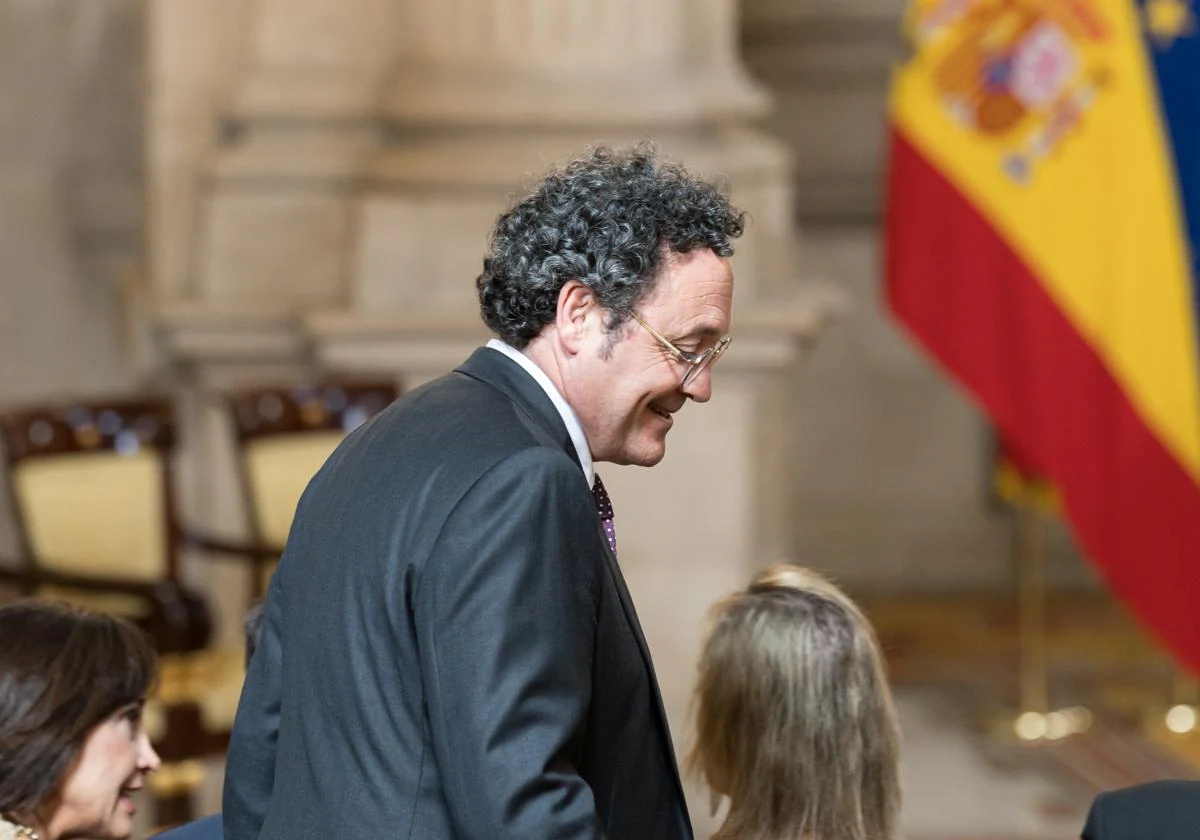 Álvaro García Ortiz, en el actos por el X aniversario de la proclamación del rey Felipe VI