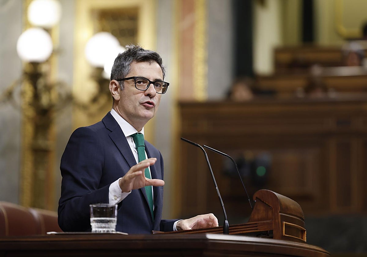 El ministro de la Presidencia, Justicia y Relaciones con las Cortes, Félix Bolaños