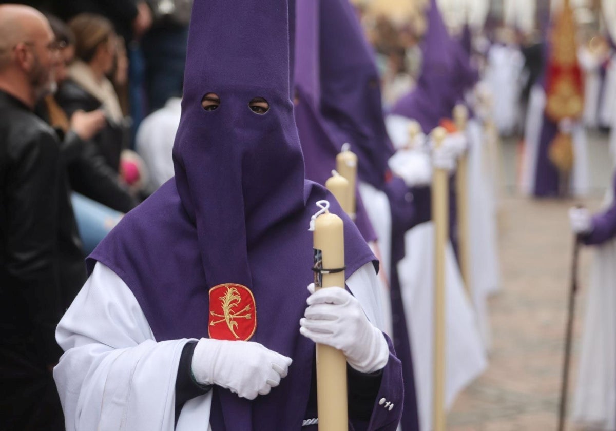 Nazarenos de la hermandad de la Agonía el pasado Martes Santo