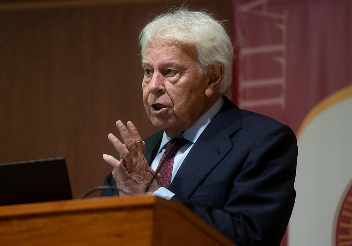 El expresidente del Gobierno, Felipe González