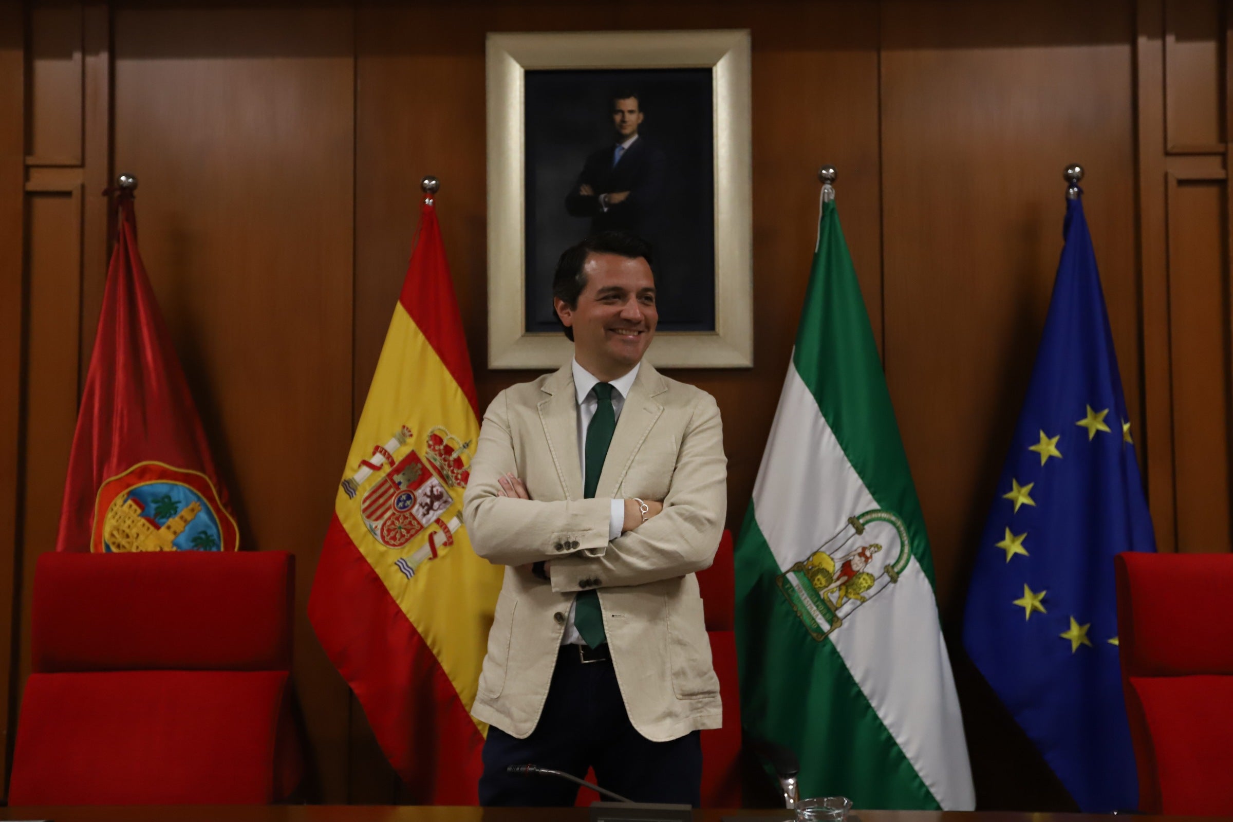 La celebración del ascenso del Córdoba en imágenes: visita a San Rafael y el Ayuntamiento