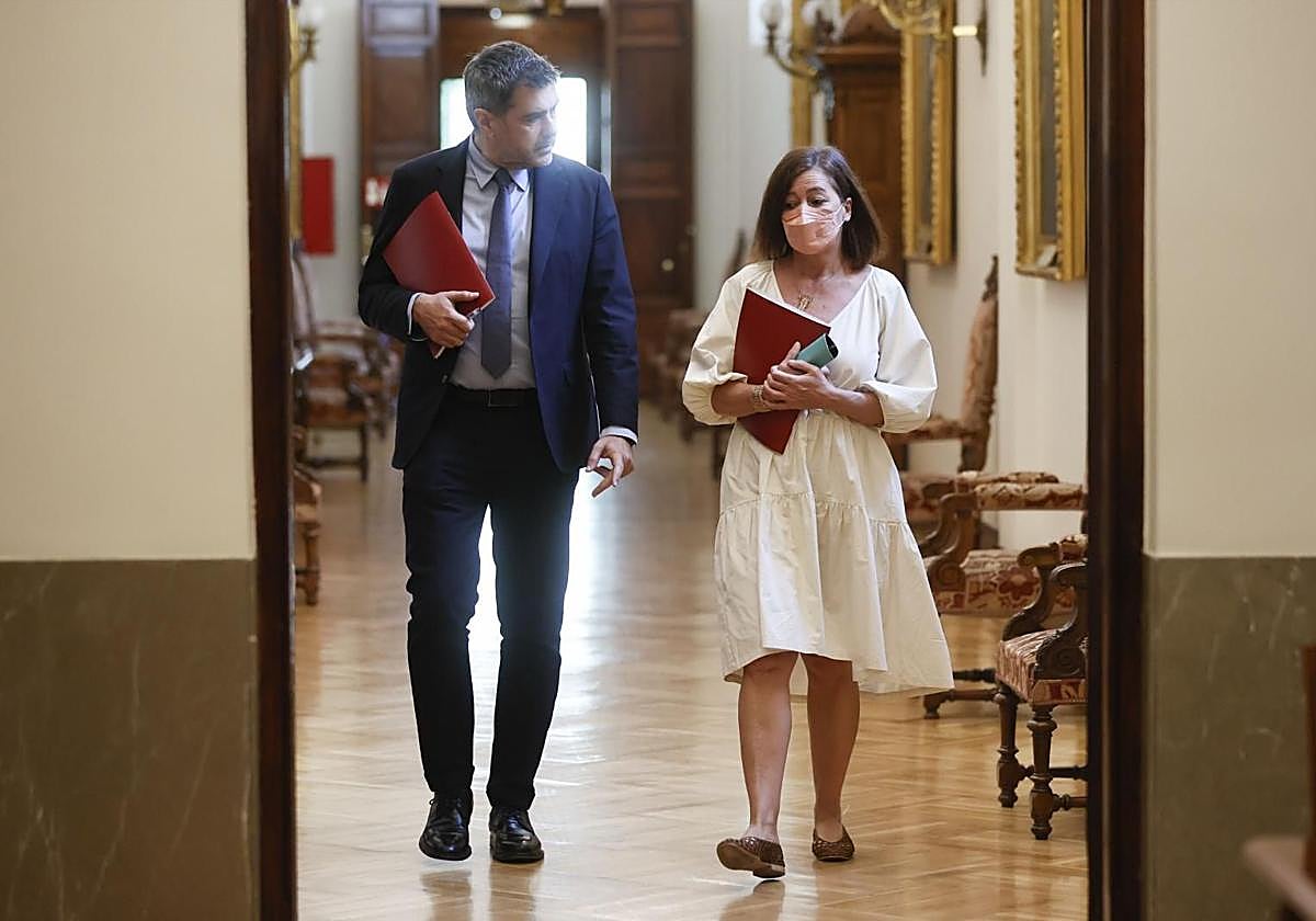 Francina Armengol en los pasillos del Congreso este martes