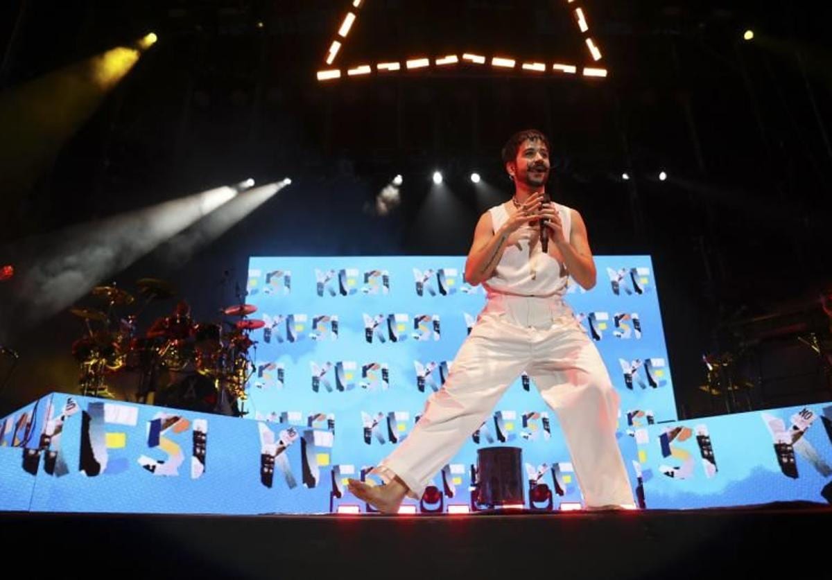 Camilo durante su último concierto en Córdoba