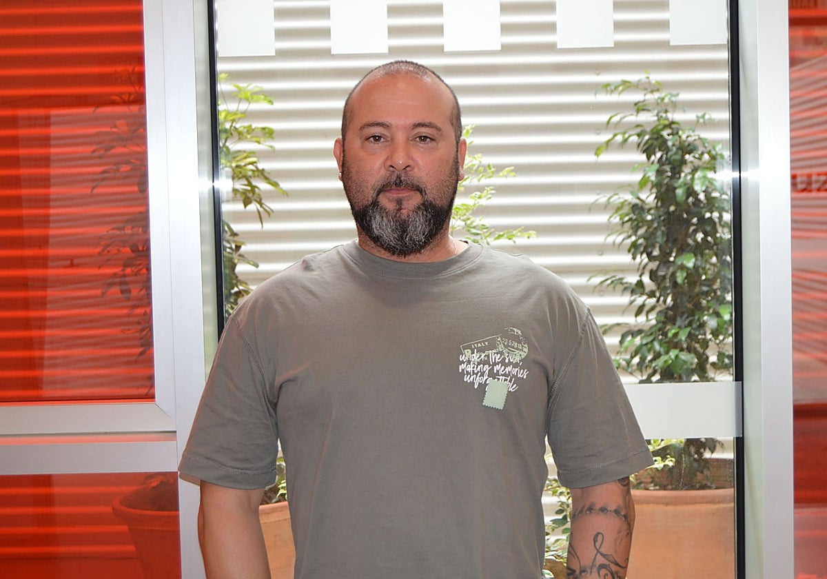 José Rafael Valverde, en la sede de Cruz Roja