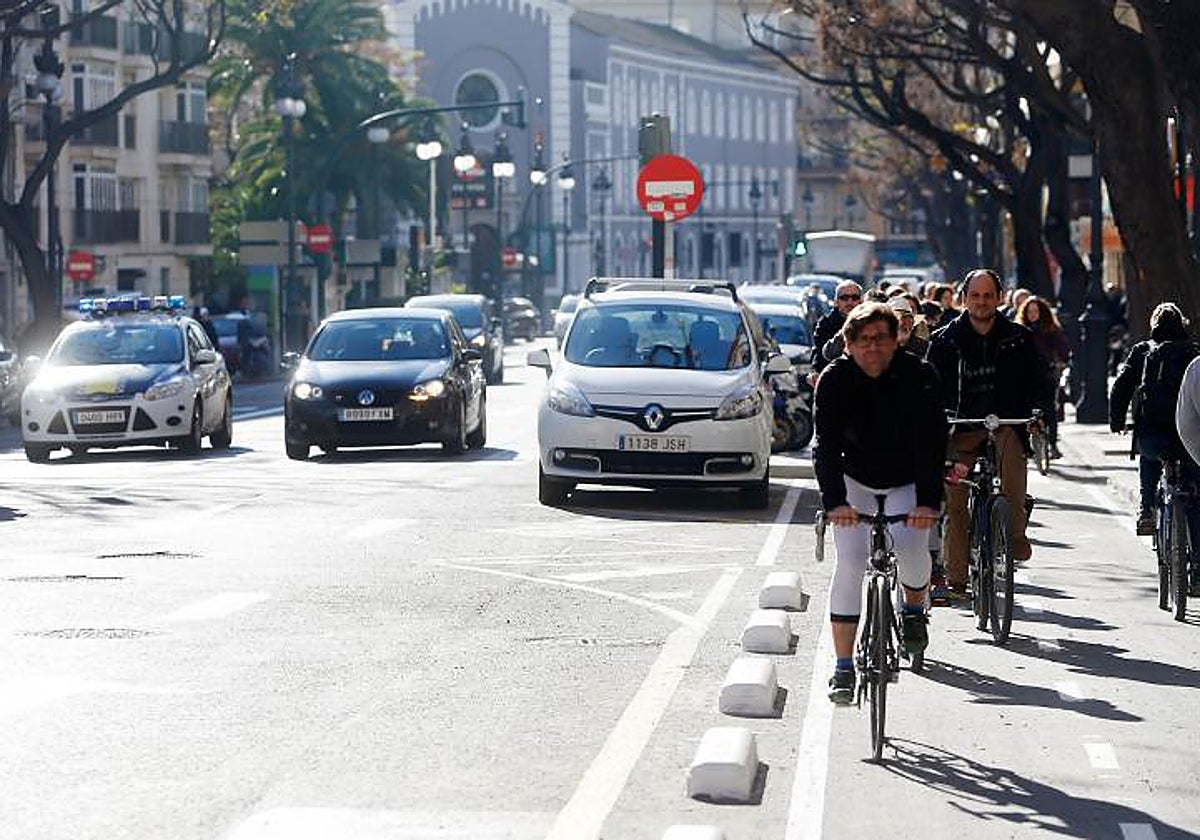 Imagen de archivo tomada en una calle del centro de Valencia