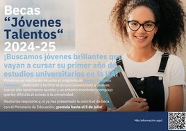 Últimos días para optar a las becas «Jóvenes Talentos» del curso 2024-25 para estudiantes universitarios