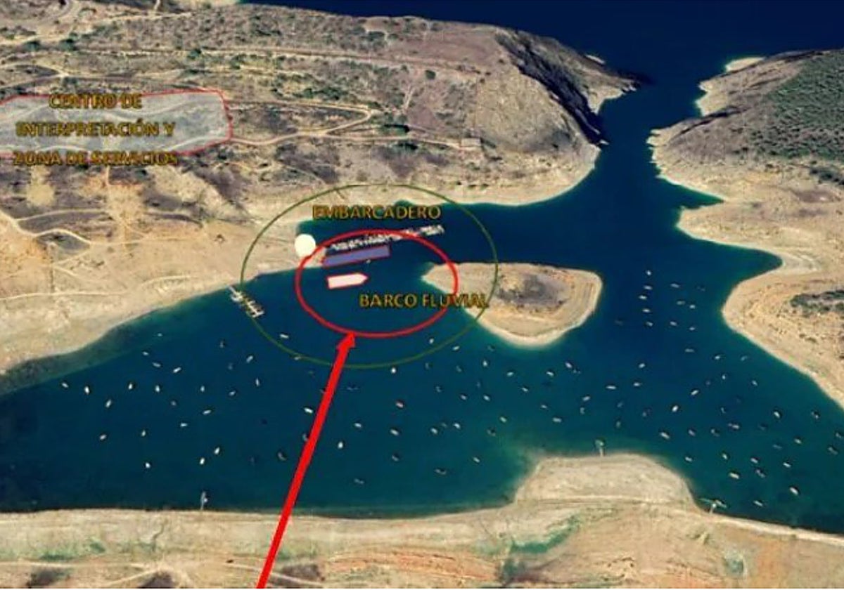 Imagen del proyecto para el embalse de Entrepeñas, según el estudio previo de viabilidad presentado