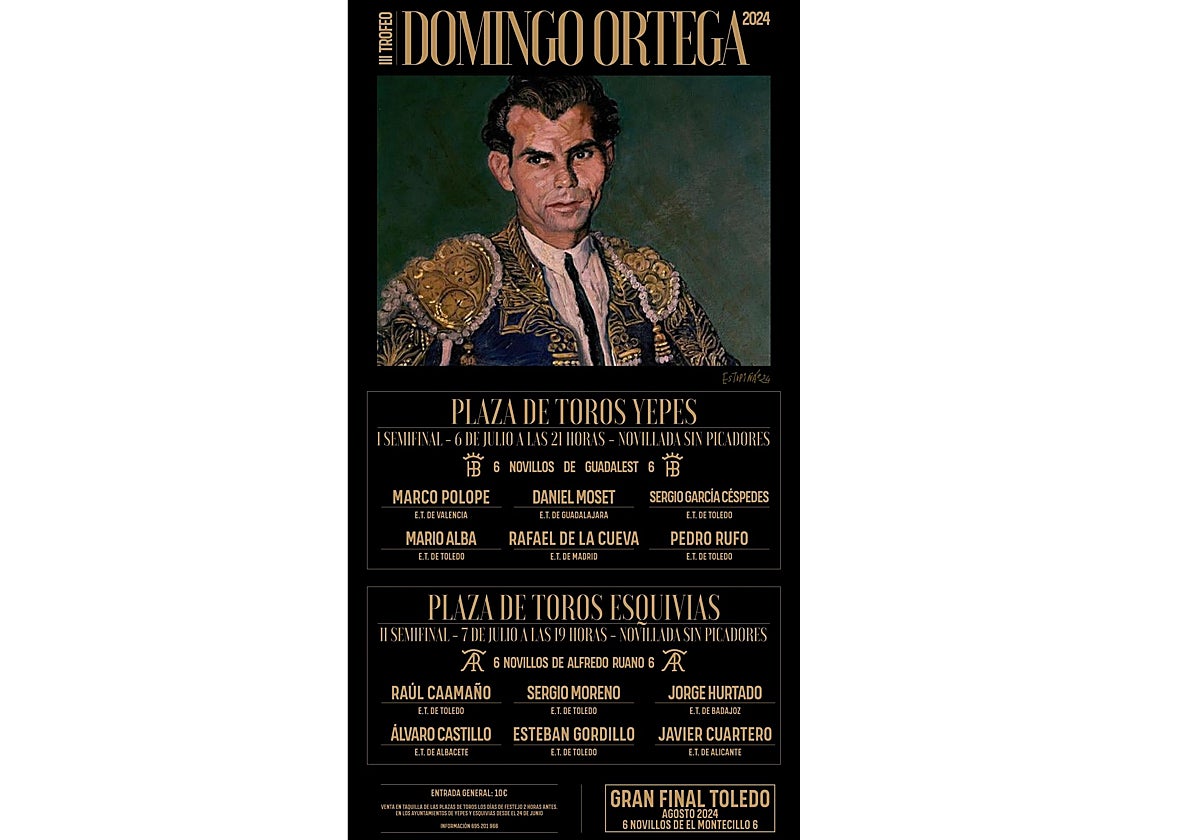 Cartel de las semifinales del III Trofeo Domingo Ortega