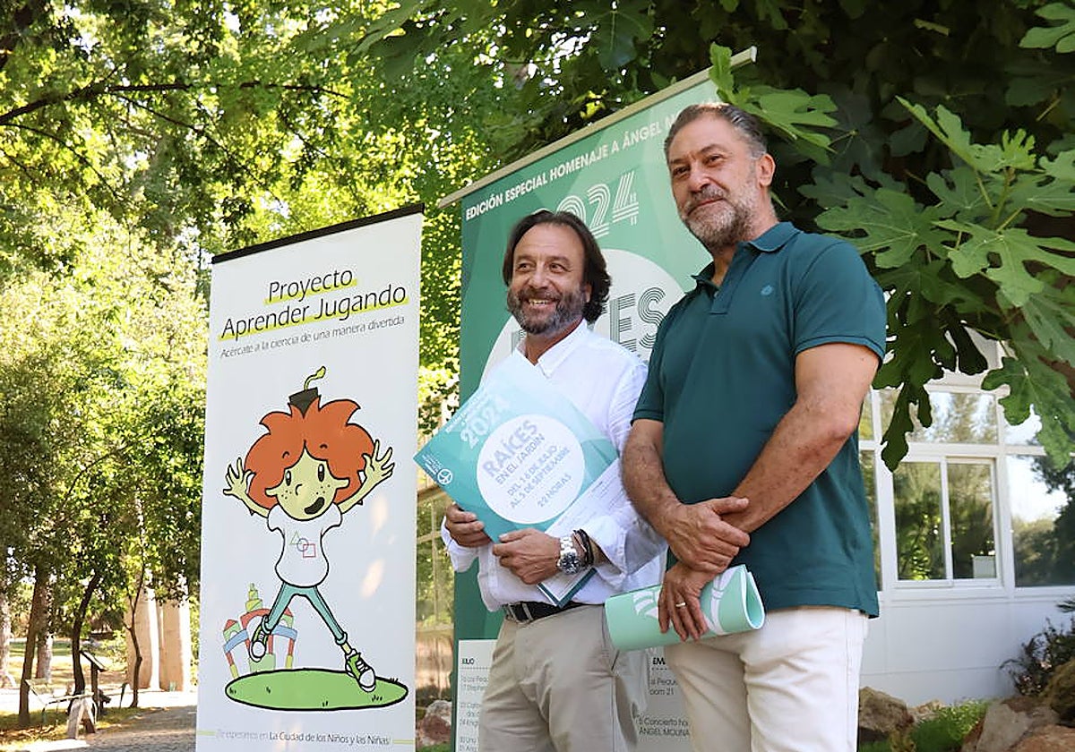 El presidente del Imgema, Daniel García-Ibarrola, durante la presentación del programa en el Botánico