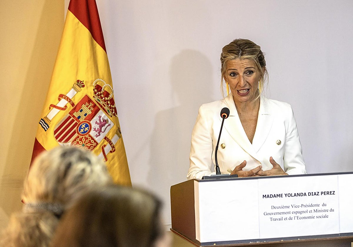 La ministra de Trabajo, Yolanda Díaz, en una imagen de archivo