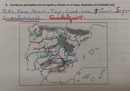 La respuesta de un alumno al escribir el nombre de los ríos en un examen: «Me resultó graciosísimo»