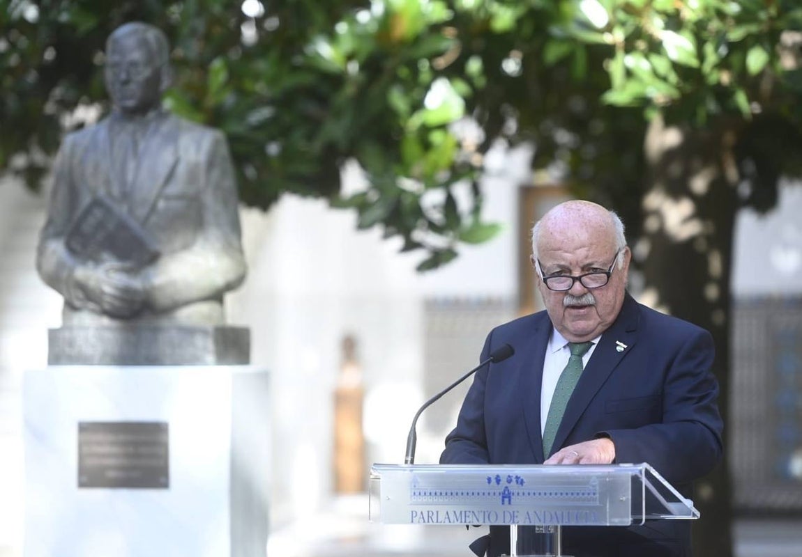 Homenaje del Parlamento Andaluz a Blas Infante en el 139 aniversario de su nacimiento