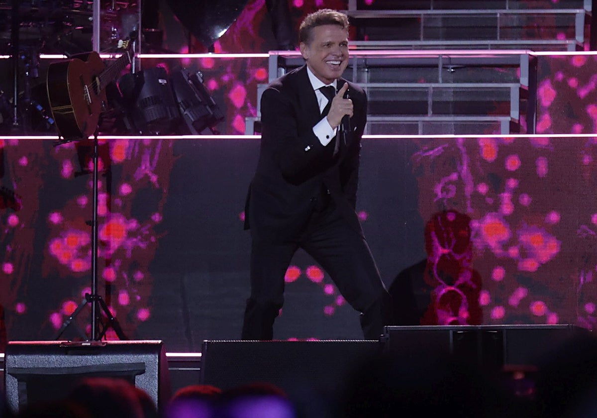 Luis Miguel, durante su concierto en Córdoba