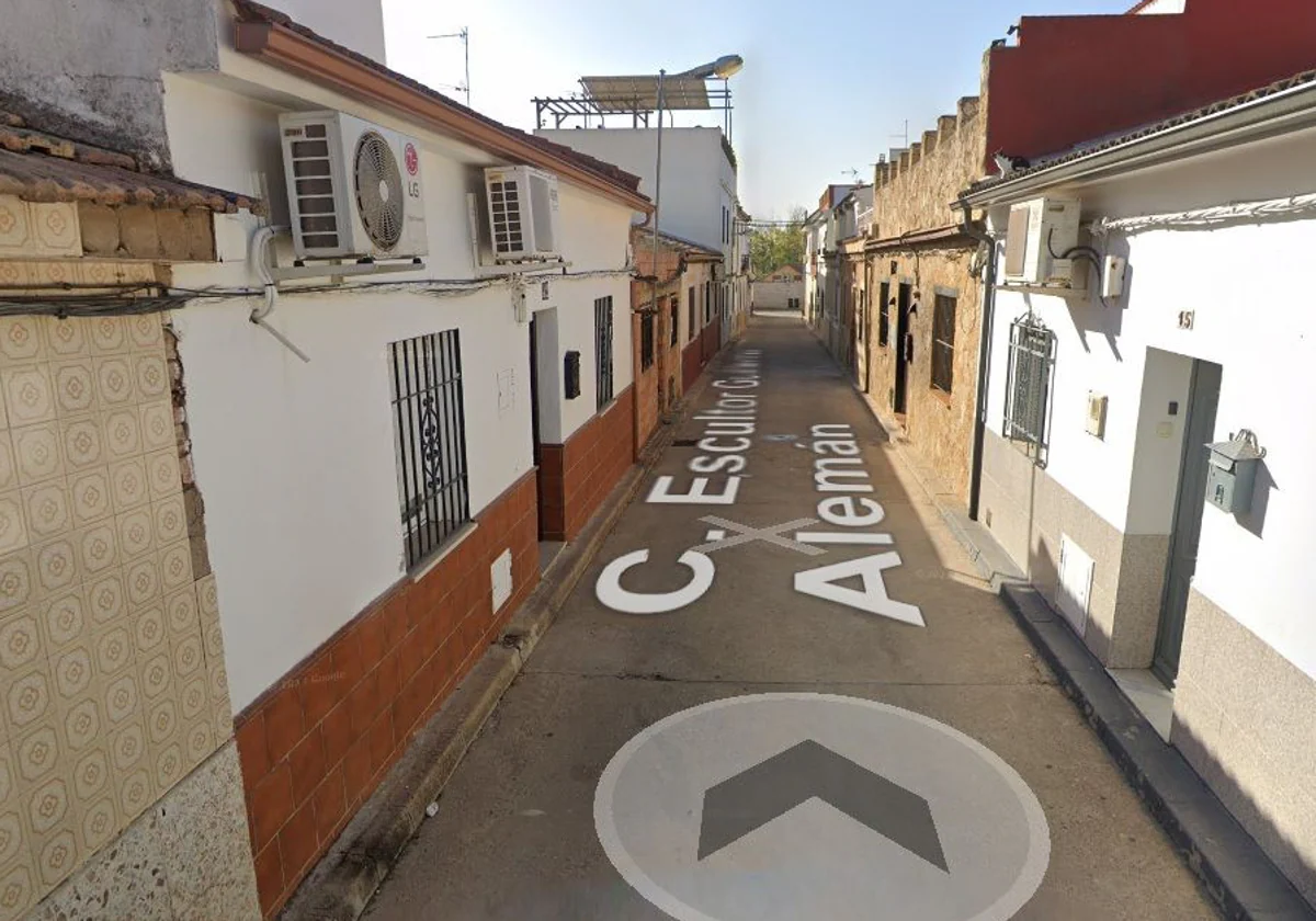 Calle Escultor Guillermo Alemán, donde se produjo el siniestro