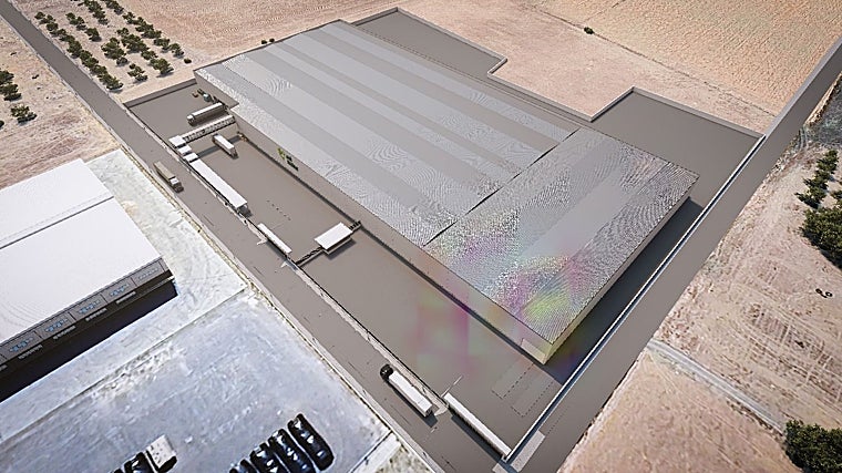 Vista aérea de la futura fábrica