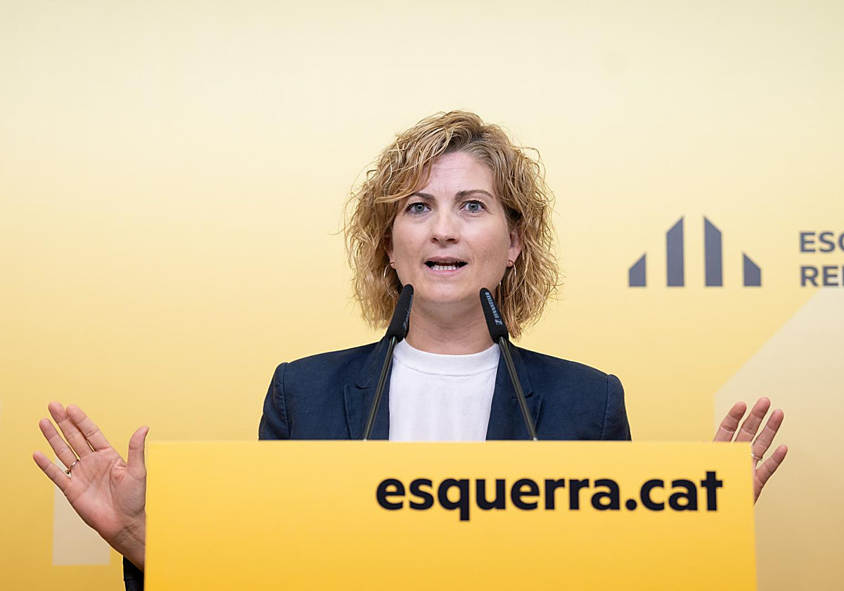 Raquel Sans, portavoz de ERC y vicepresidenta primera del Parlamento de Cataluña