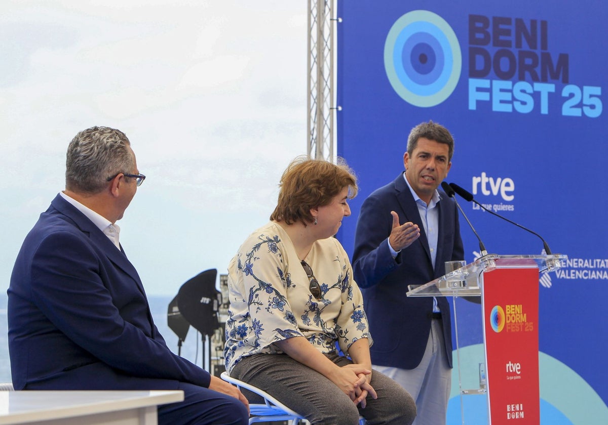 Imagen de Carlos Mazón tomada este lunes en Benidorm