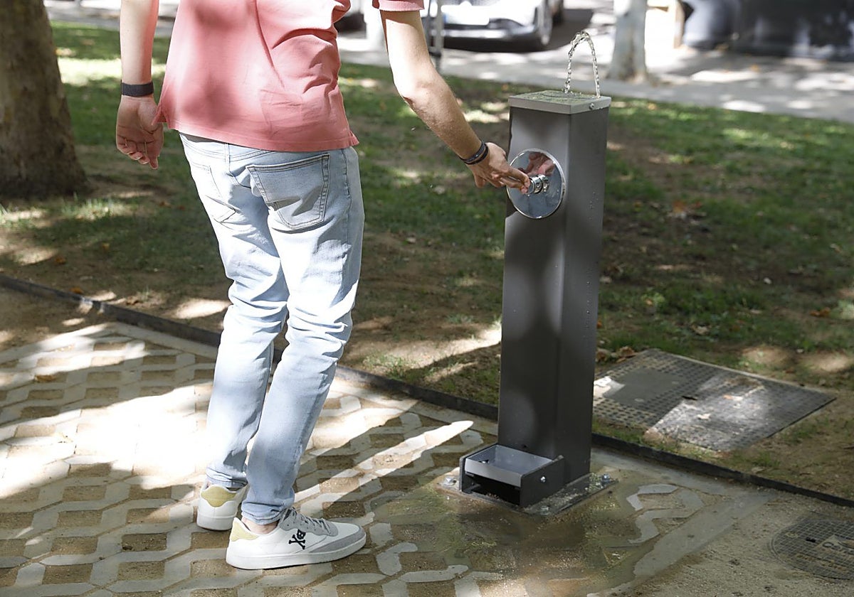 Fuente en Padre Claret, una de las nuevas instalaciones