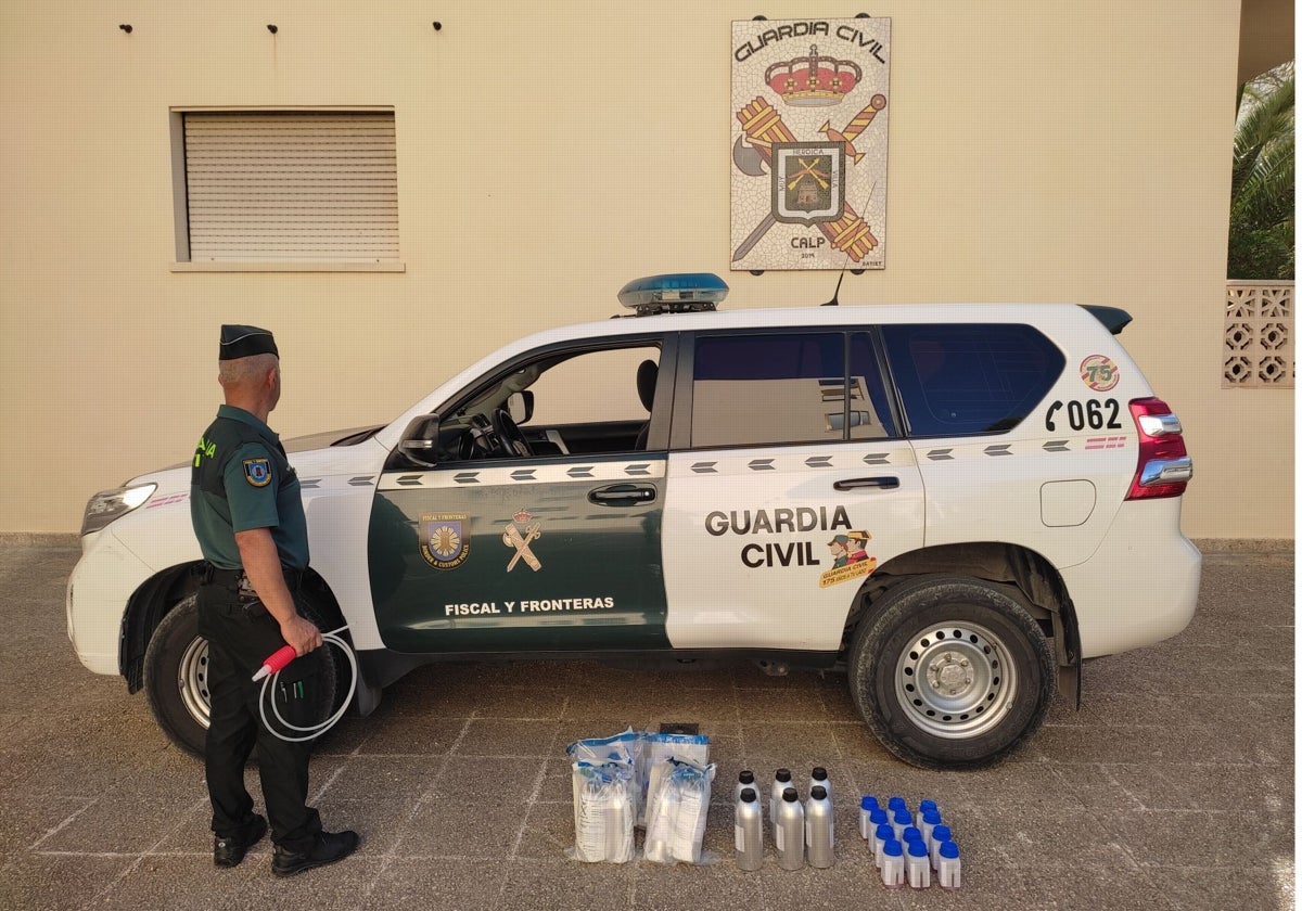 Imagen de la operación de la Guardia Civil