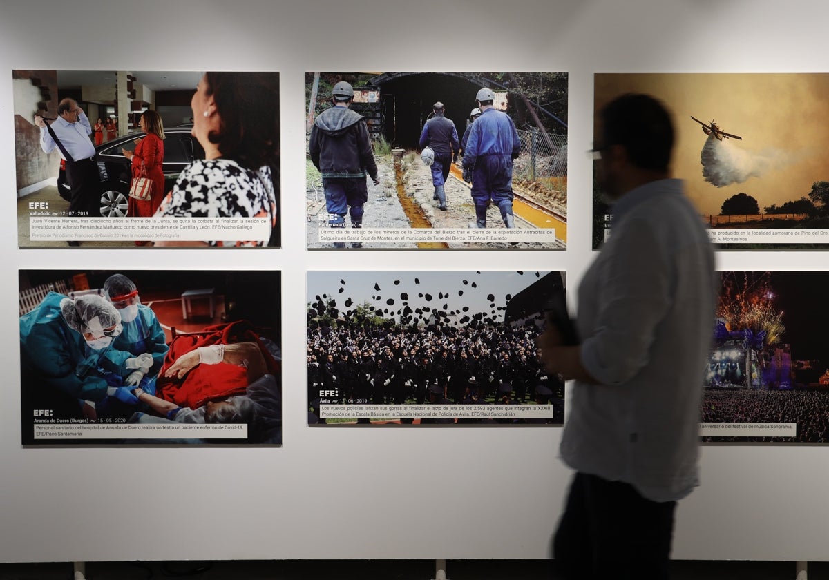 Exposición que conmemora las cuatro décadas de EFE en Castilla y León