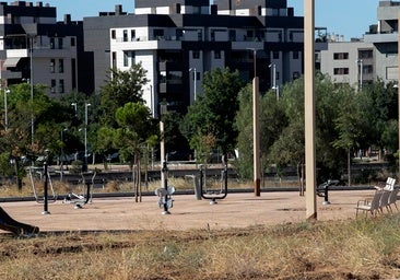 Los últimos trabajos en el Parque del Flamenco de Córdoba, en imágenes
