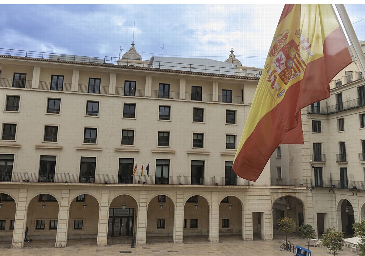 Imagen de una bandera de España