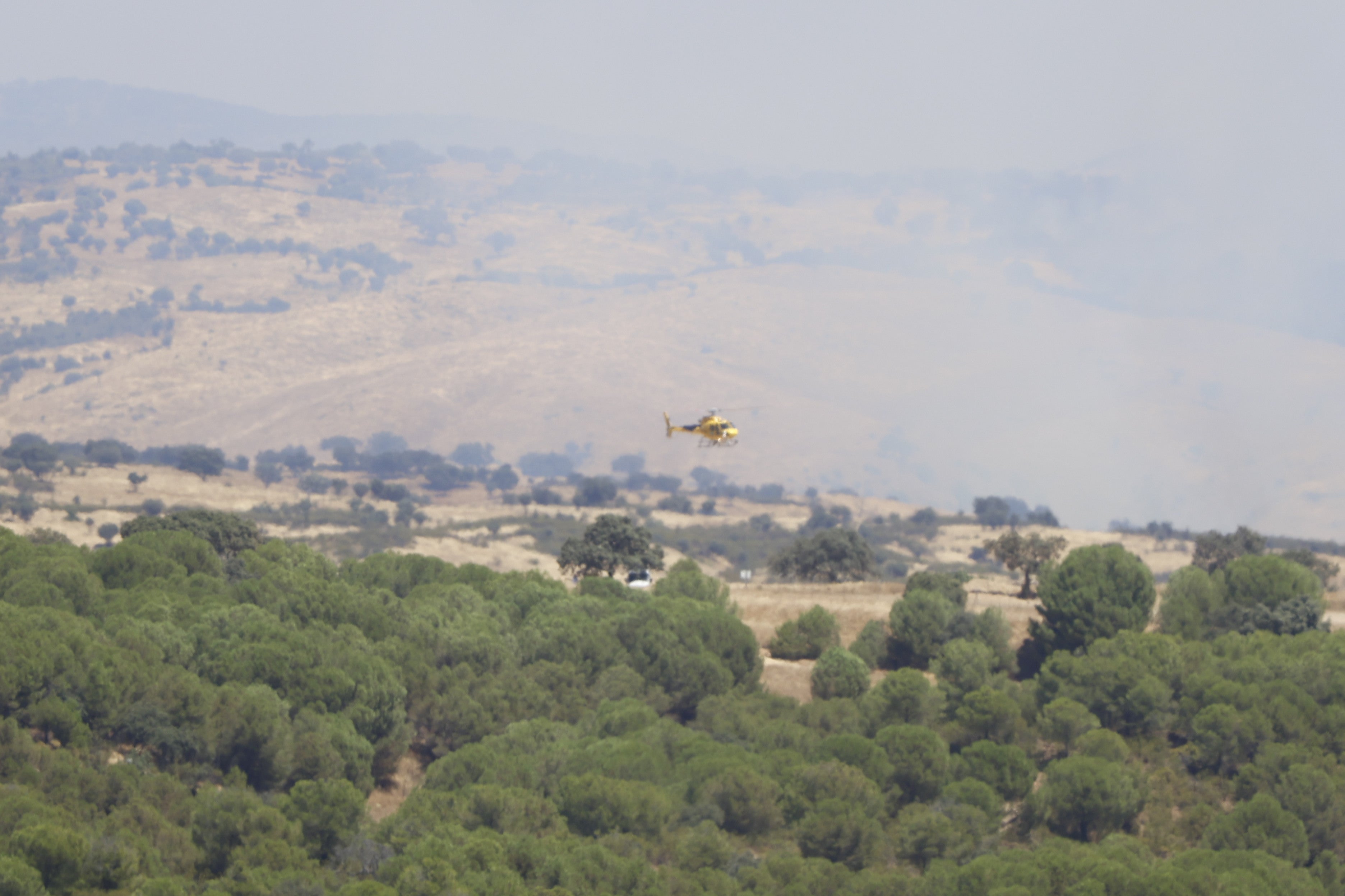 La lucha del operativo del Infoca con el complejo incendio de Obejo, en imágenes