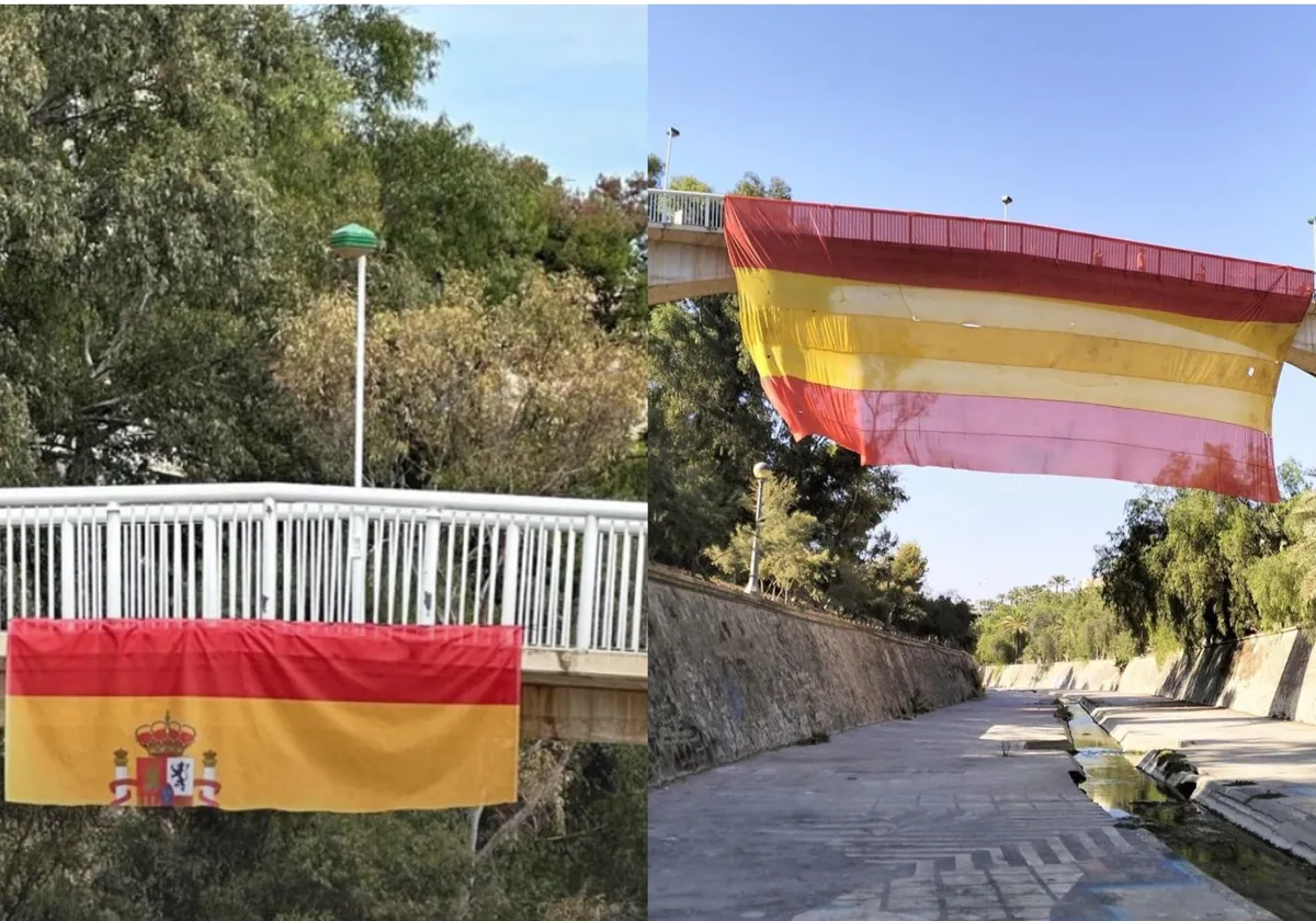 Destrozan una bandera de España en Elche y el Ayuntamiento coloca otra 20  veces más grande