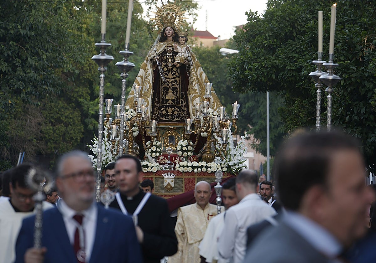 La Virgen del Carmen de Puerta Nueva, en su procesión del martes