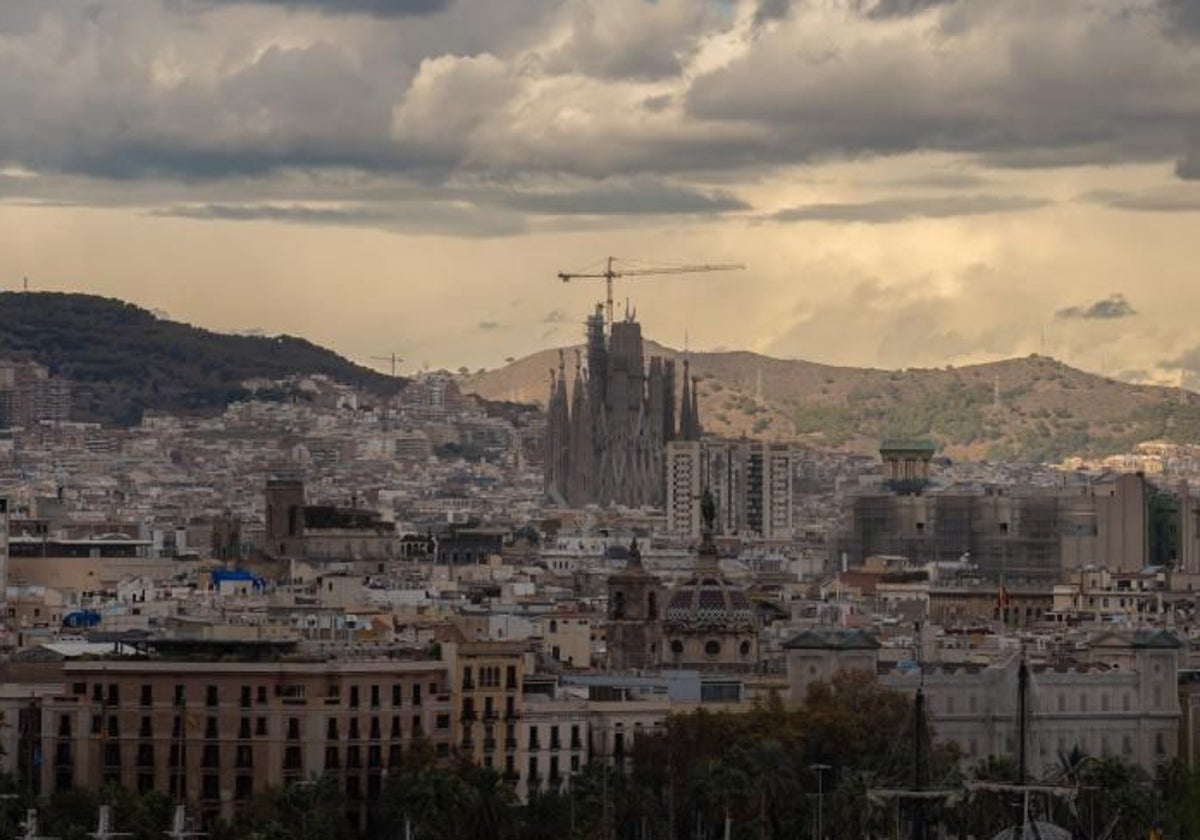 Una vista aérea de Barcelona